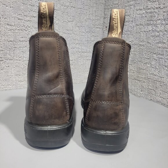 Blundstone Tasmania 001711 Men's Size 8.5 Brown Leather Pull on Chelsea Boots - Picture 4 of 10